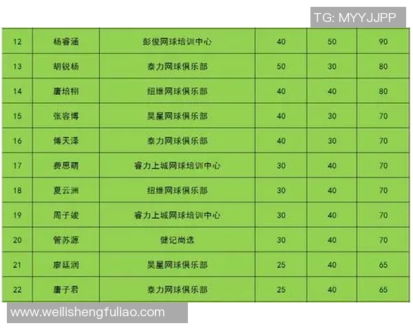杭州网球队以51分领跑挑战赛积分榜展现强大实力